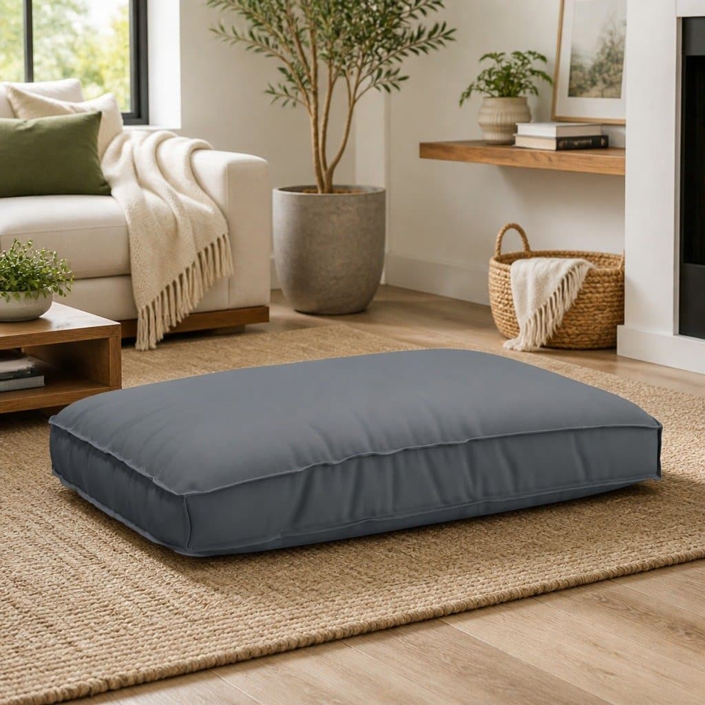 Anthracite Cushion 120 x 80 x 12 cm for Indoors & Outdoors