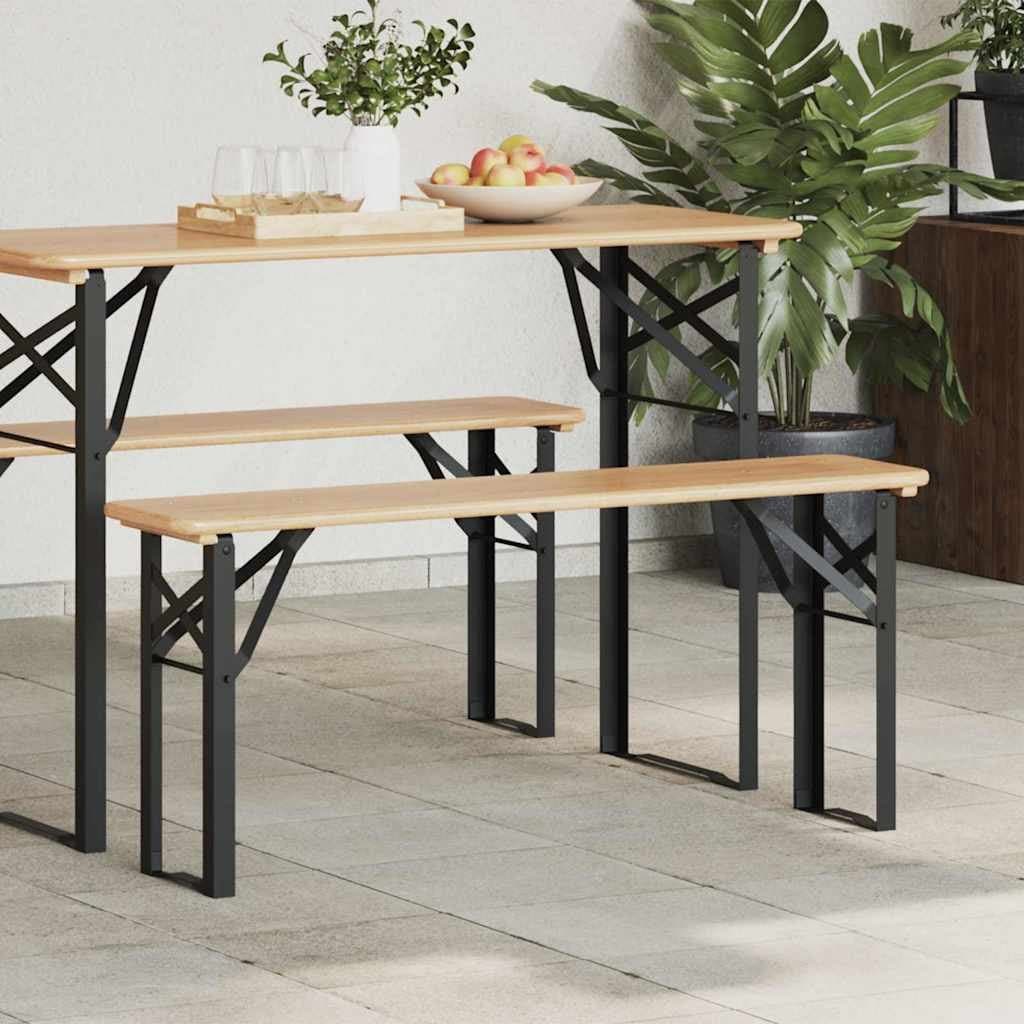 Beer Bench Legs Black Powder-Coated Steel Furniture Legs Indoor Bench Support