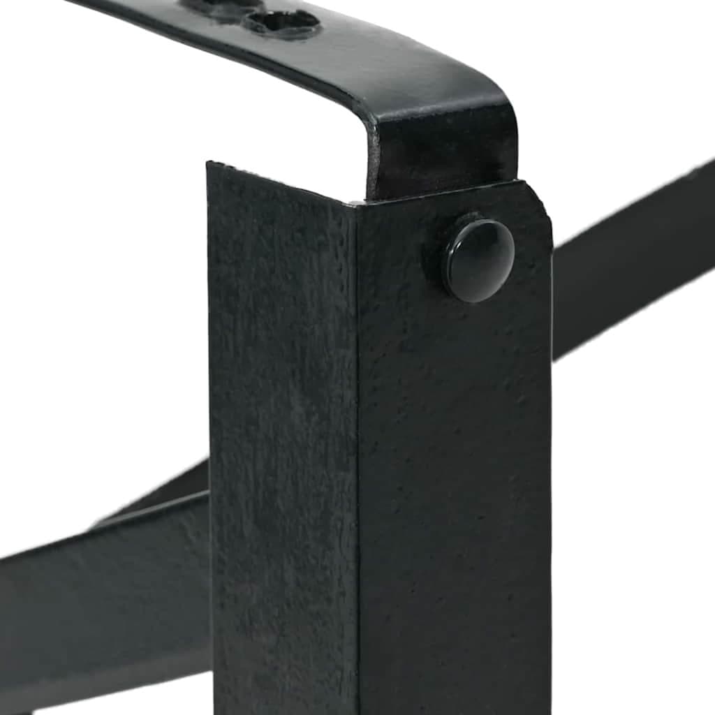 Beer Bench Legs Black Powder-Coated Steel Furniture Legs Indoor Bench Support