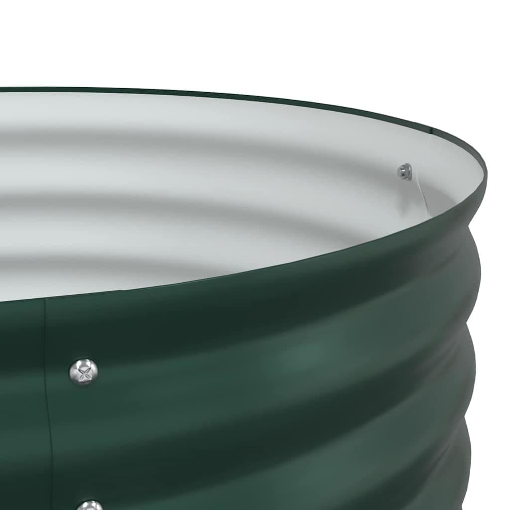 Green Steel Raised Garden Bed 320 x 80 x 44 cm