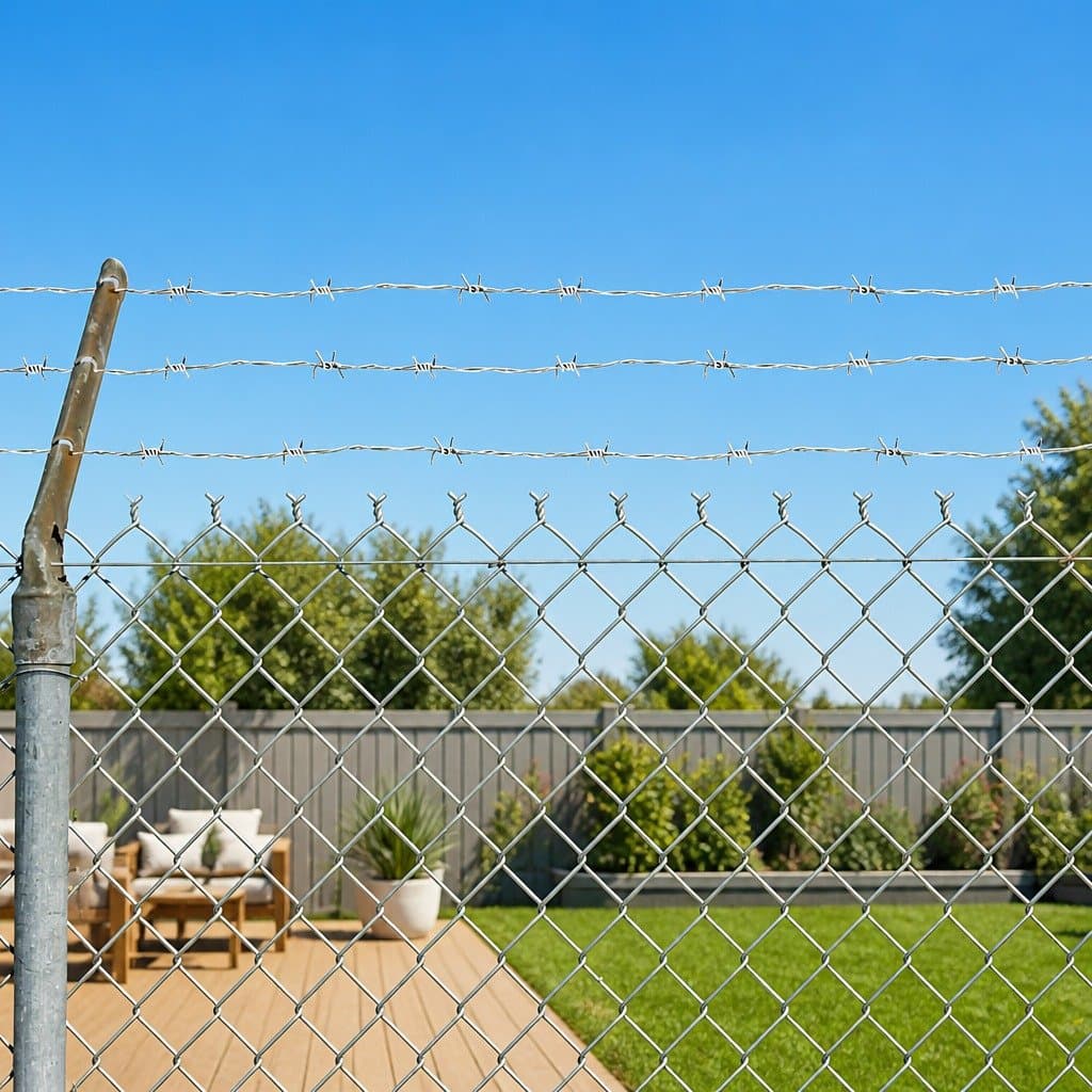 Barbed Wire 100m Silver Hot-Dip Galvanised Steel Coil Outdoor Security Fencing