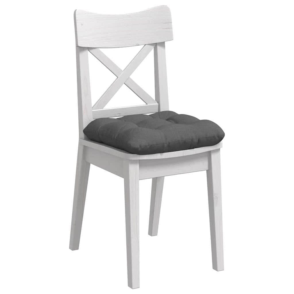Seat Cushions 4 pcs Grey 40x40x12 cm Modern Indoor Chair Sofa Cushion Set