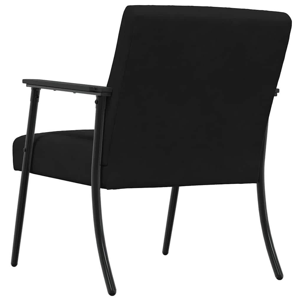 Black Velvet Armchair Modern Living Room Bedroom Lounge Chair Comfortable