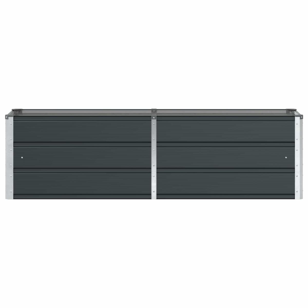 Anthracite Steel Planter 160 x 40 x 45 cm