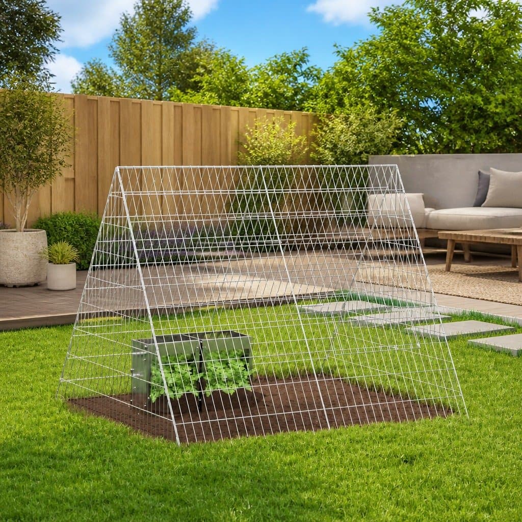 Silver Rabbit Cage 110x100x85cm Garden Hutch
