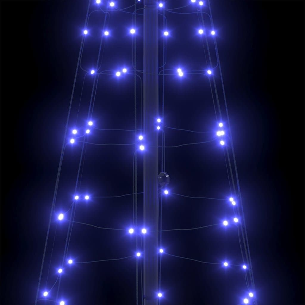 250cm Blue LED Christmas Tree with Ground Spikes