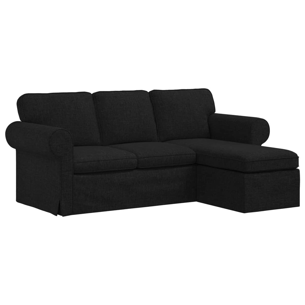 Sofa Black 195x138x80cm for Living Rooms