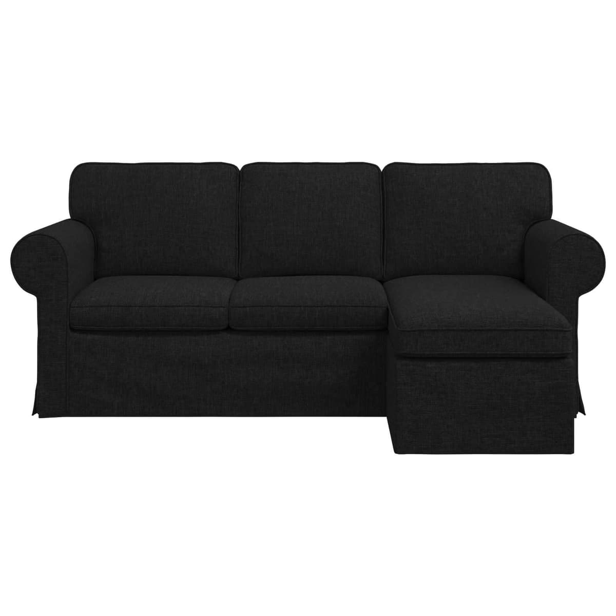 Sofa Black 195x138x80cm for Living Rooms
