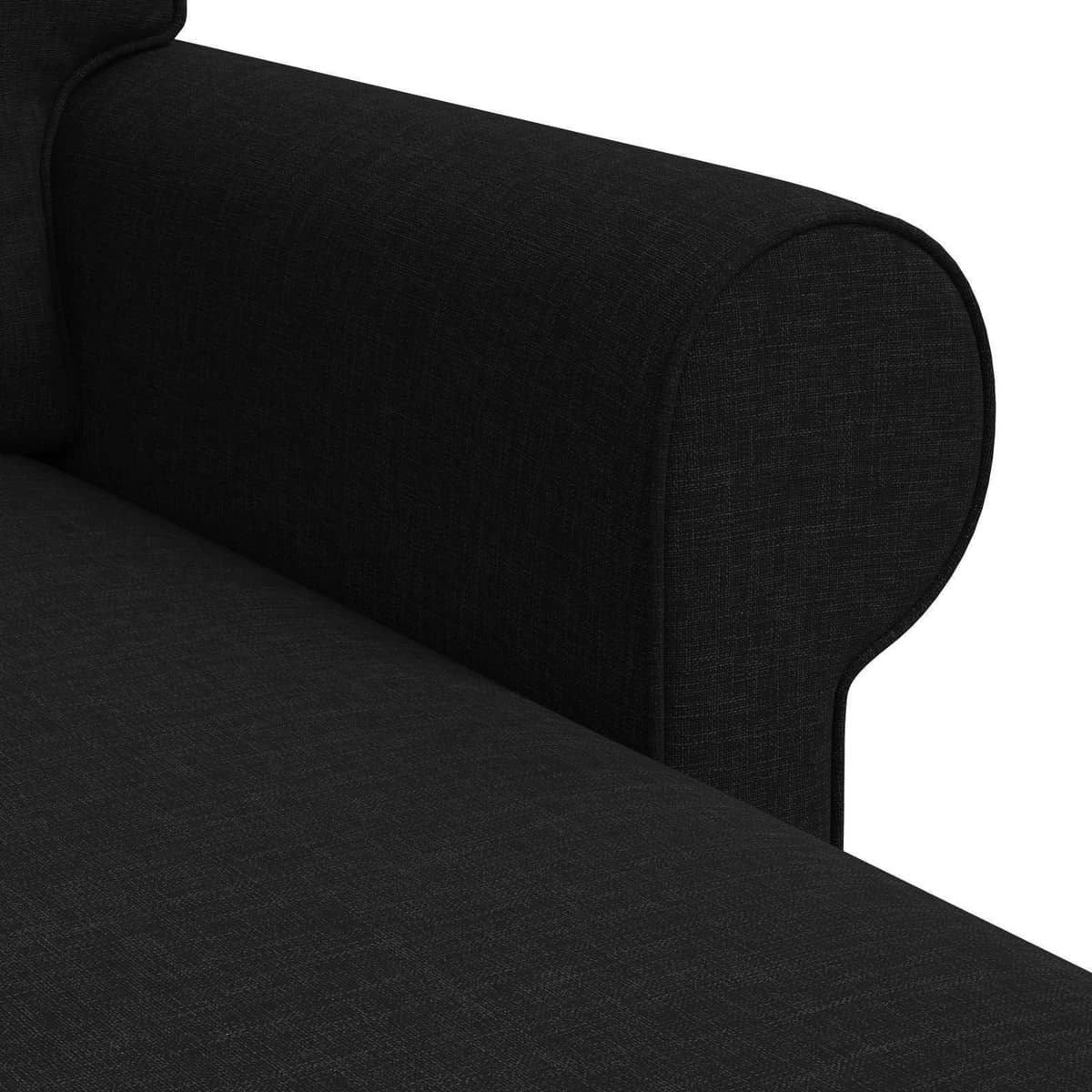 Sofa Black 195x138x80cm for Living Rooms