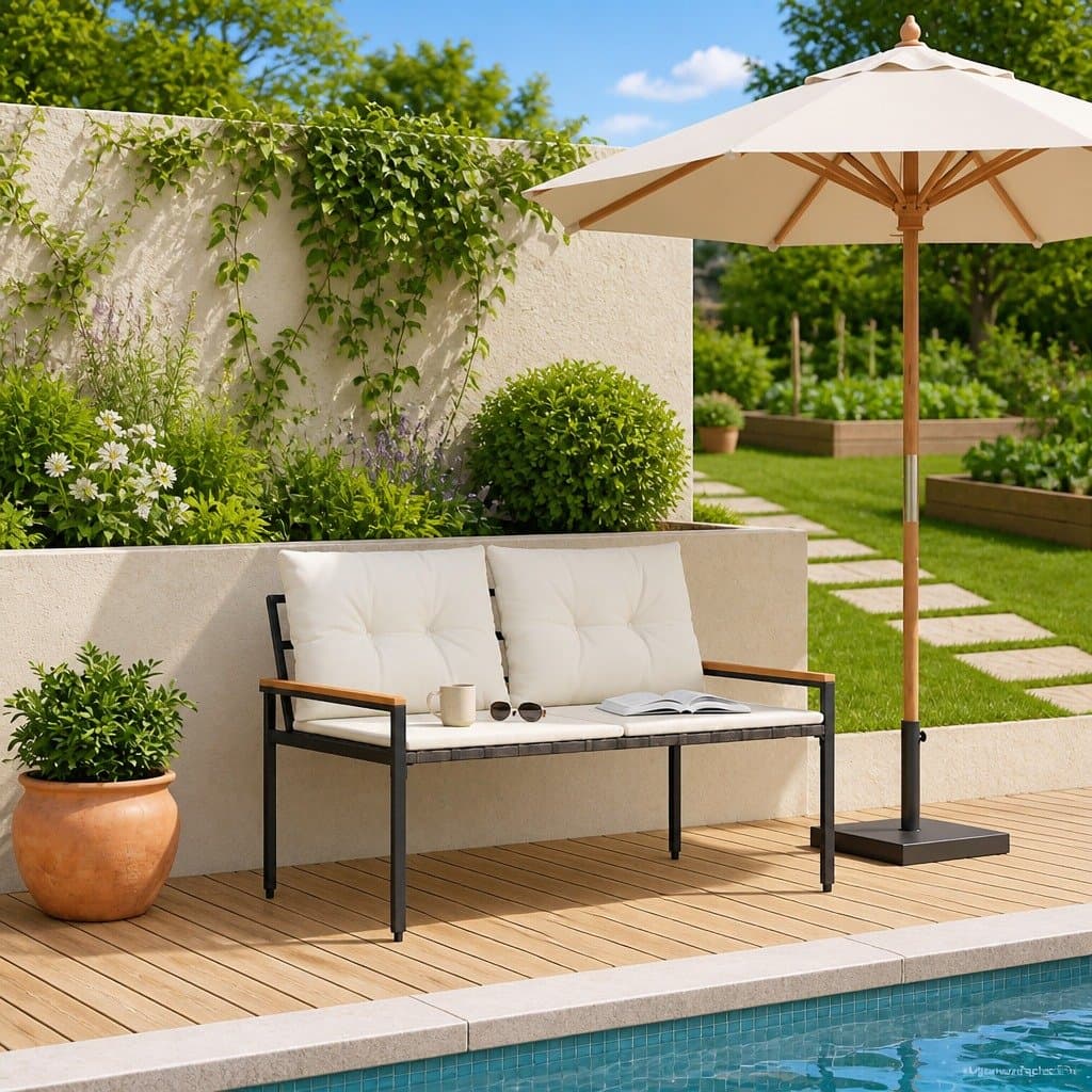 Outdoor Bench for Garden or Patio Seating