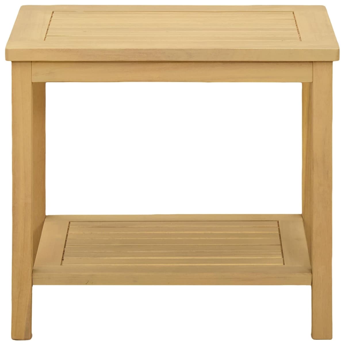 Solid Acacia Wood Side Table for Gardens