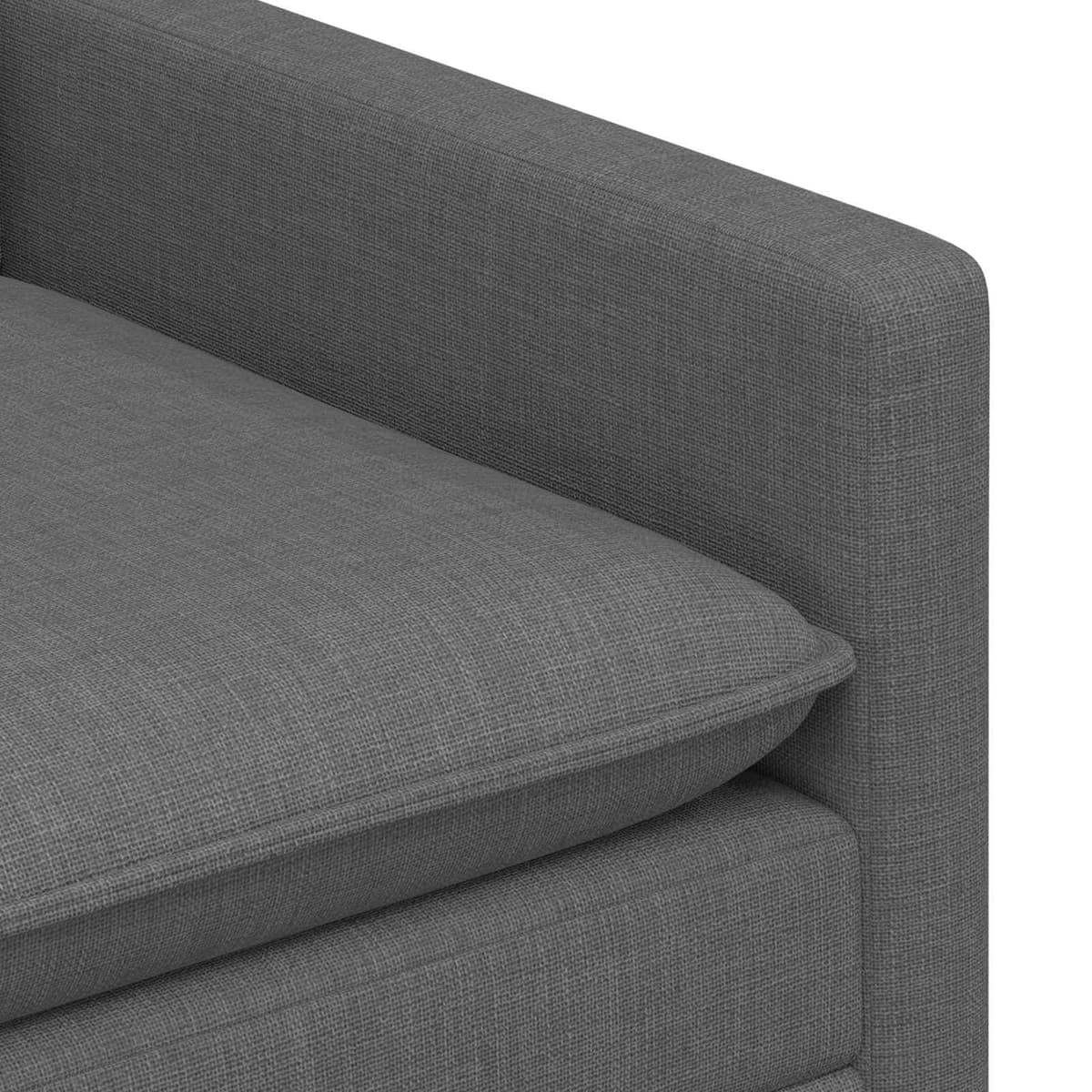 Dark Grey Sofa with Durable Metal Frame