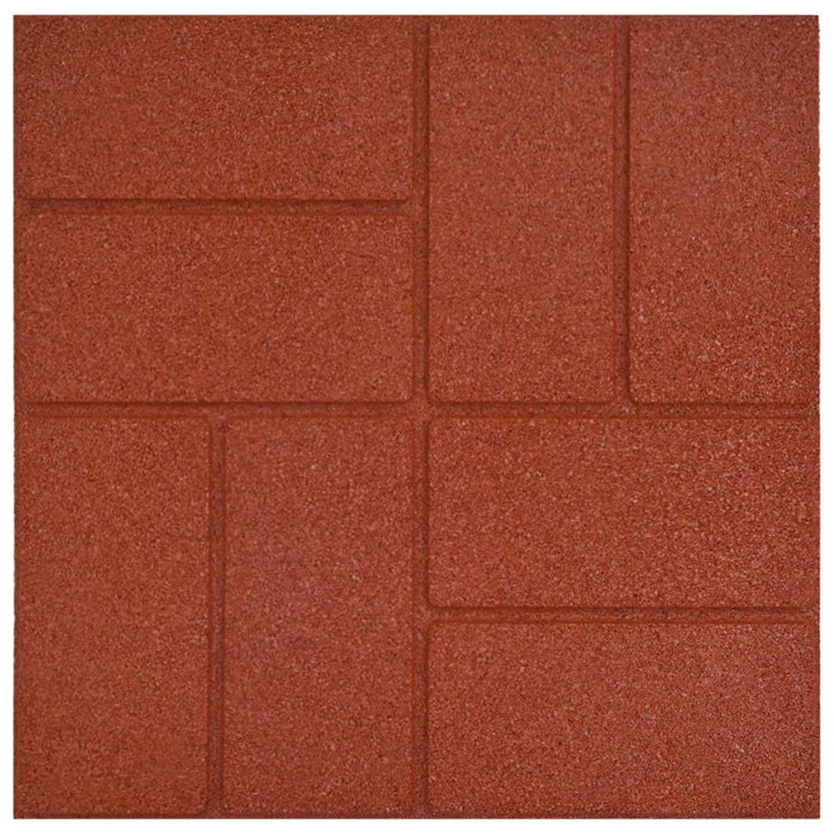 40.5cm Red Stepping Stones for Outdoor Pathways