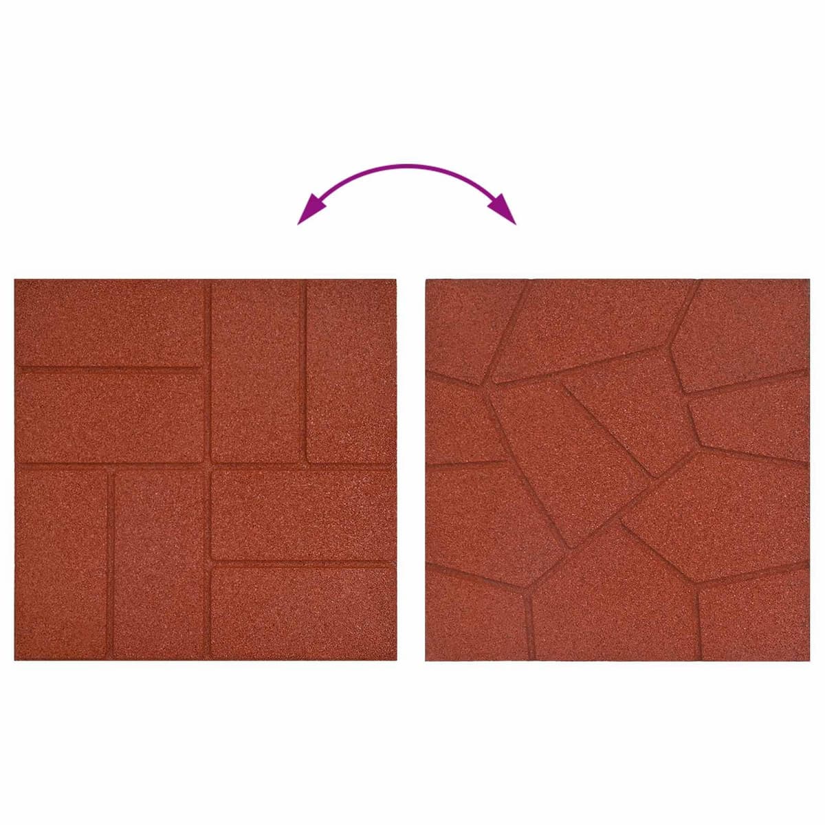 40.5cm Red Stepping Stones for Outdoor Pathways