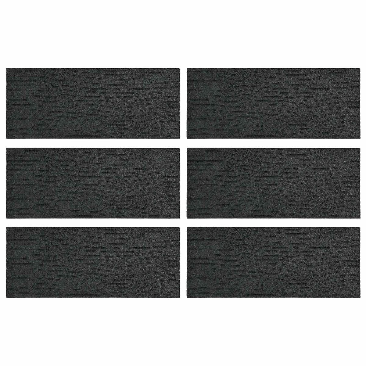 Stepping Stone 6 pcs Black 60.5 x 25 x 2 cm Outdoor Garden Pathway