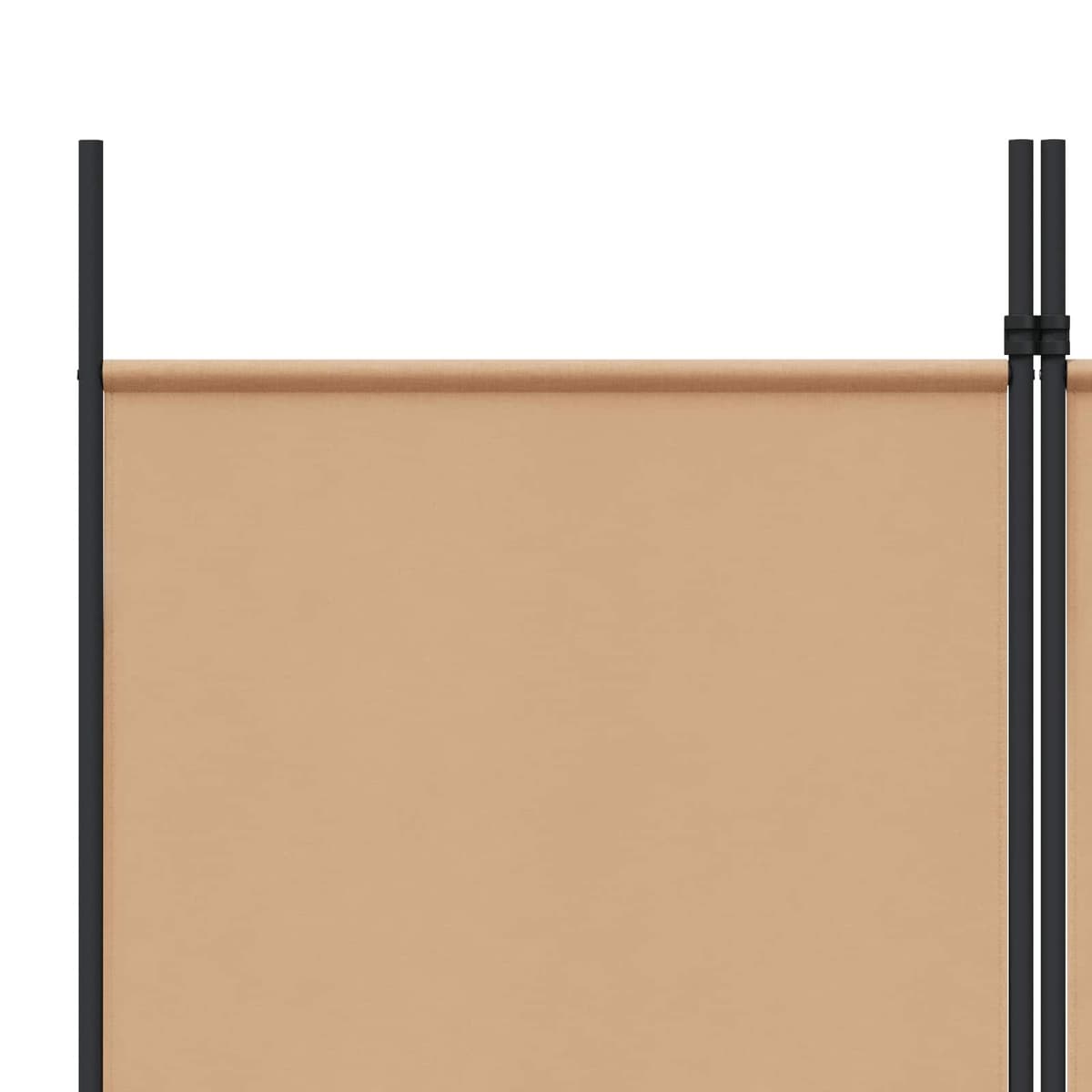 Beige 3-Panel Foldable Room Divider for Privacy