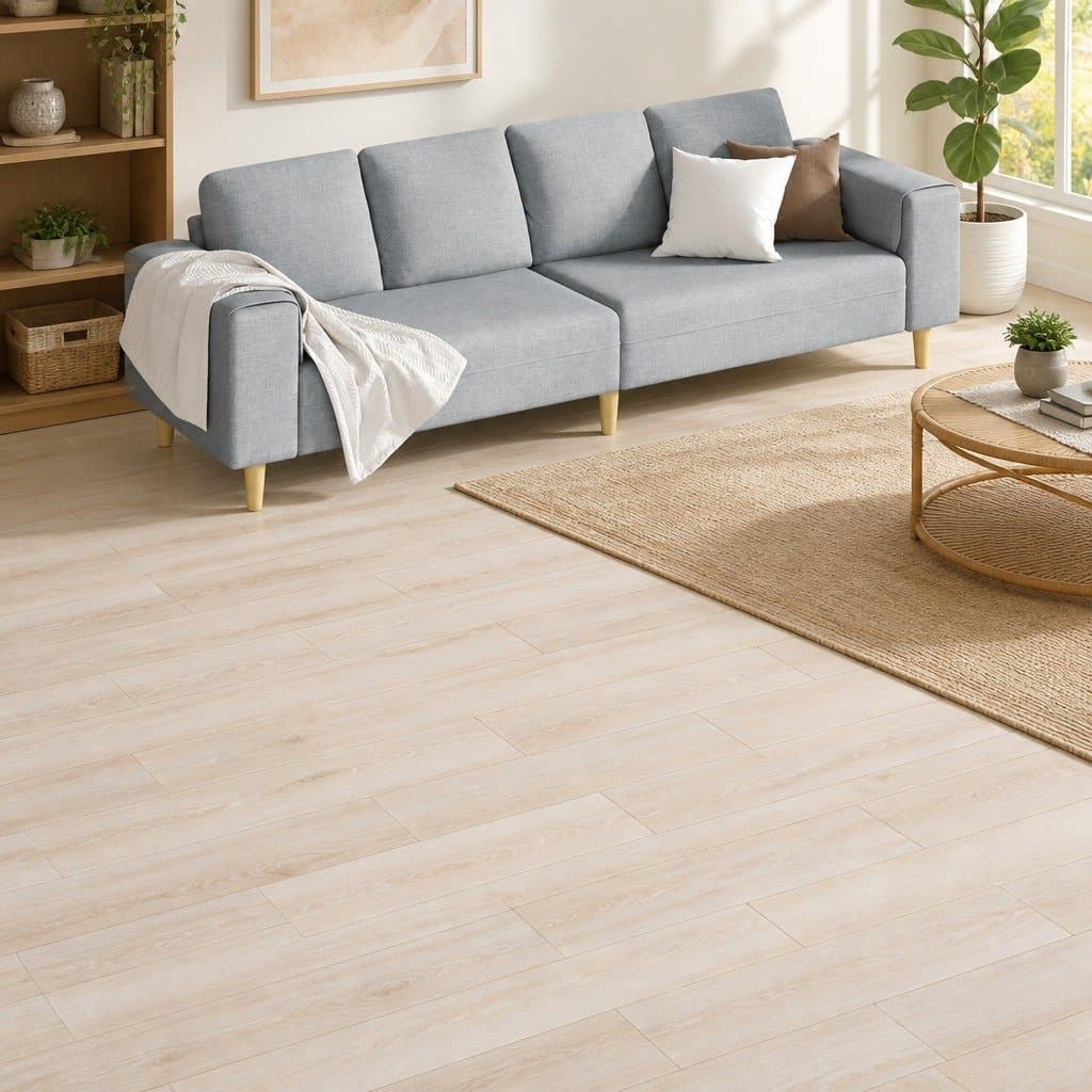 Self-Adhesive PVC Flooring Planks, 18 Pack