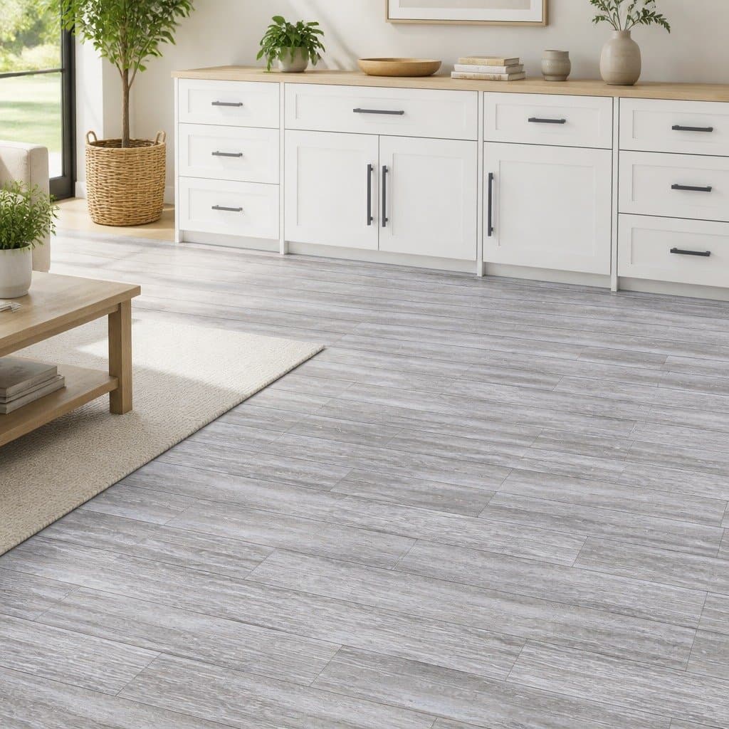 Self-Adhesive PVC Flooring Planks 5.02m² Grey