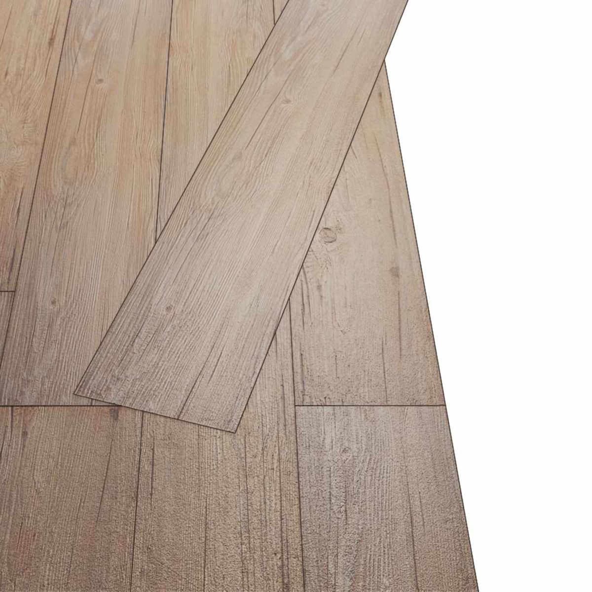 Self-Adhesive PVC Flooring Planks 18pcs Oak Brown Indoor Home Floor Covering