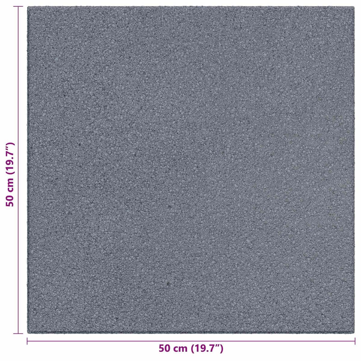 Fall Protection Tiles 6 pcs Grey 50 x 50 cm