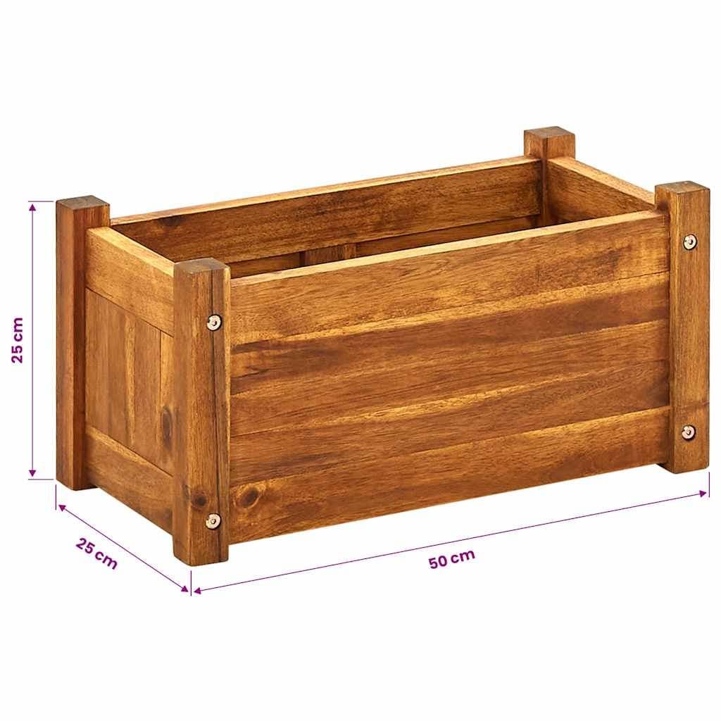 Garden Raised Bed Wooden Planter Box Outdoor Vegetable Flower Herb Pot