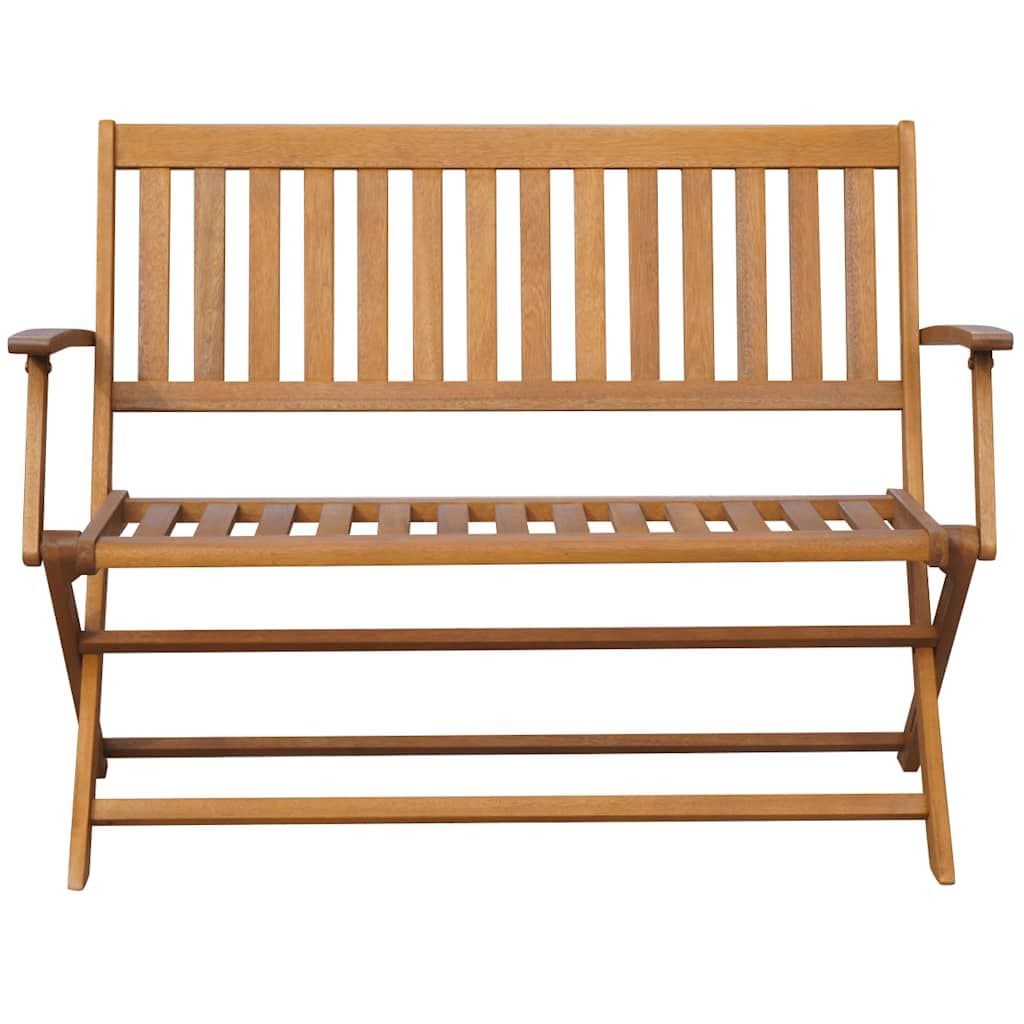 Outdoor Folding Garden Bench 120cm Acacia Wood