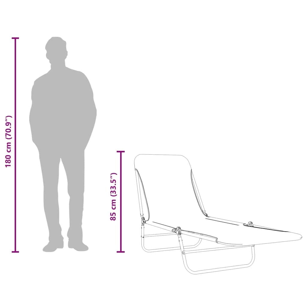 Adjustable Backrest Sun Loungers Set for Outdoors