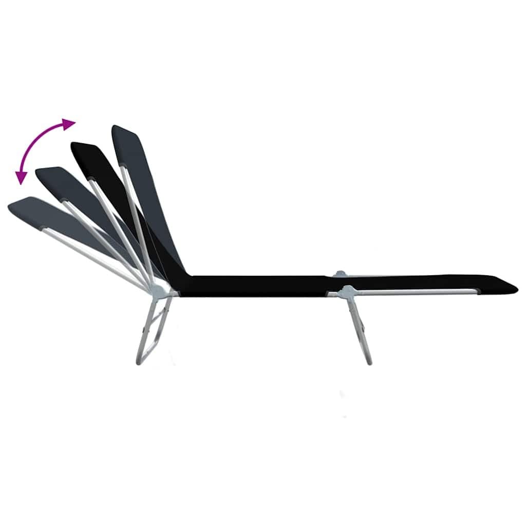 Adjustable Backrest Sun Loungers Set for Outdoors