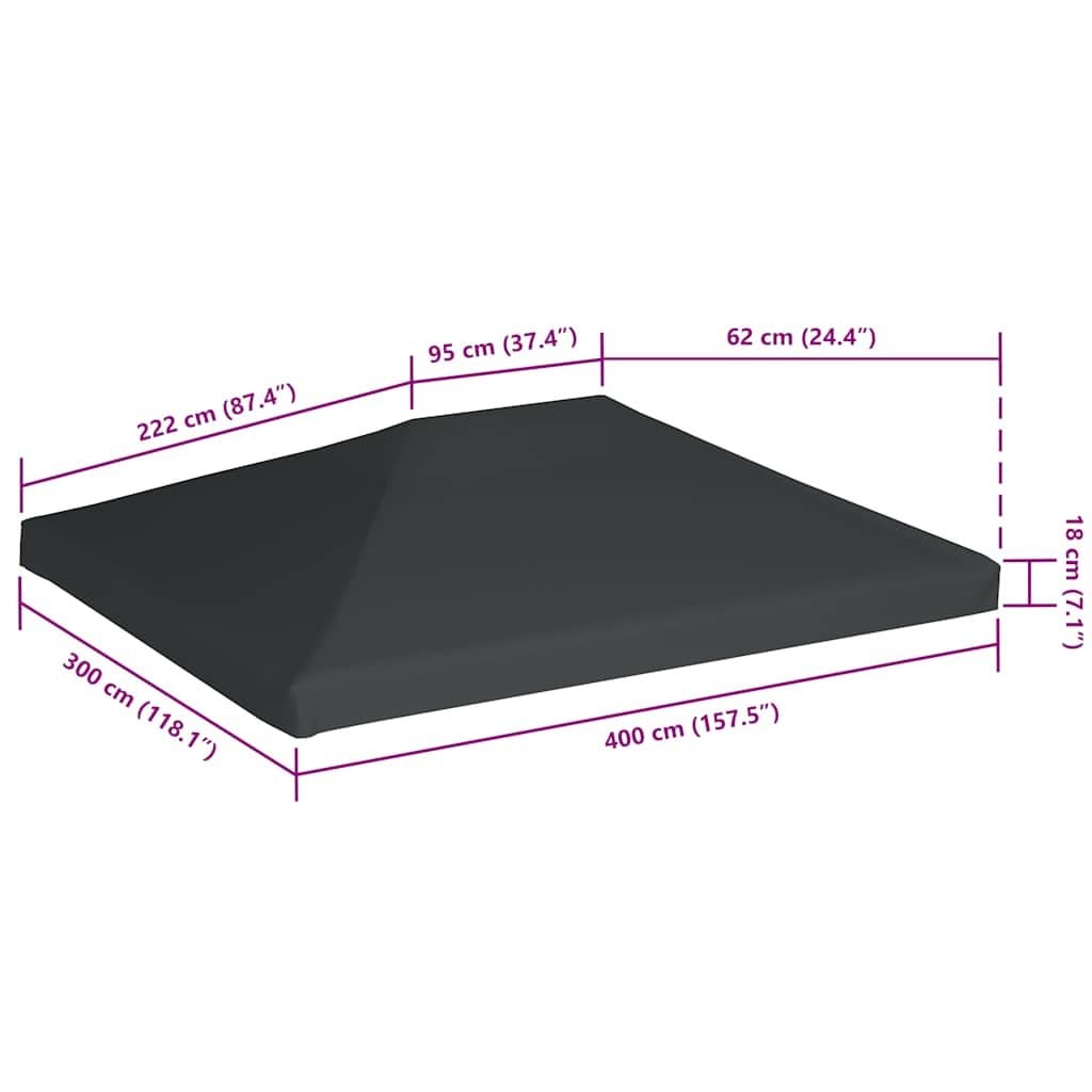 Replacement Canopy for Gazebo 4x3 m