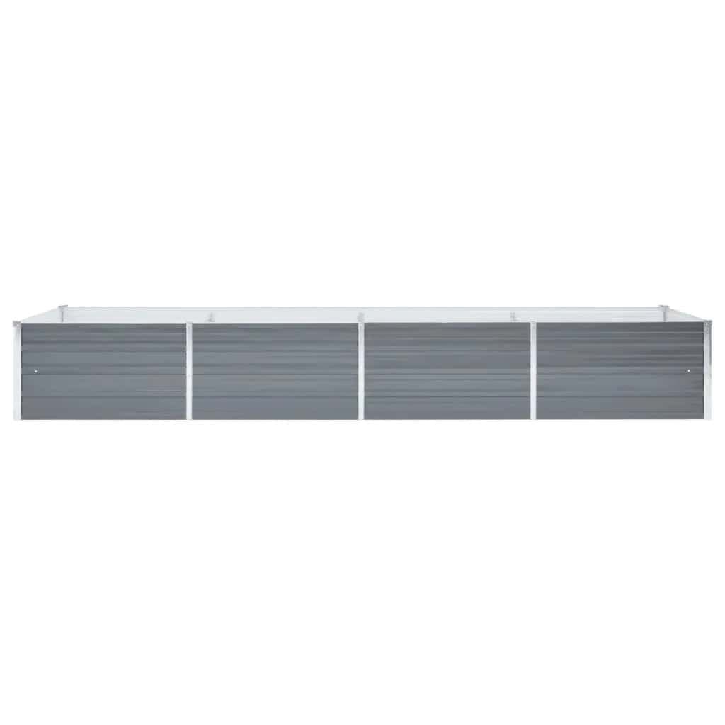 Metal Garden Planter Box Grey 320x80x45cm
