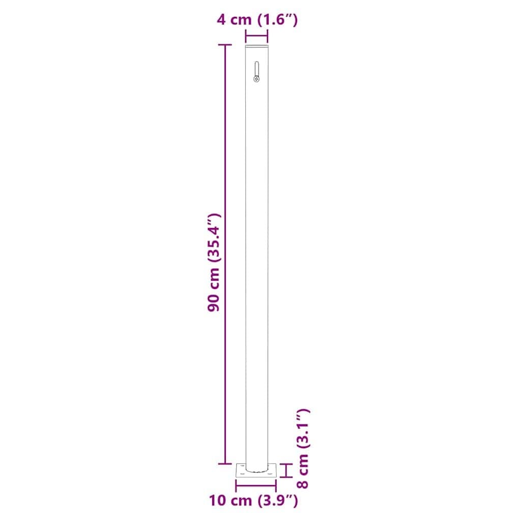 Retractable Side Awning 140 x 300 cm for Outdoor Use