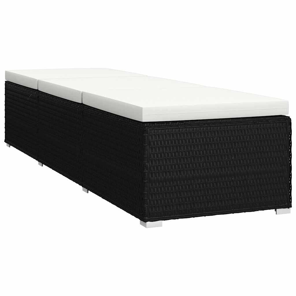 Sun Lounger with Adjustable Sides and Table