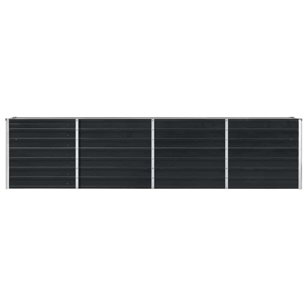 Galvanised Steel Garden Planter Box 320x40x77 cm