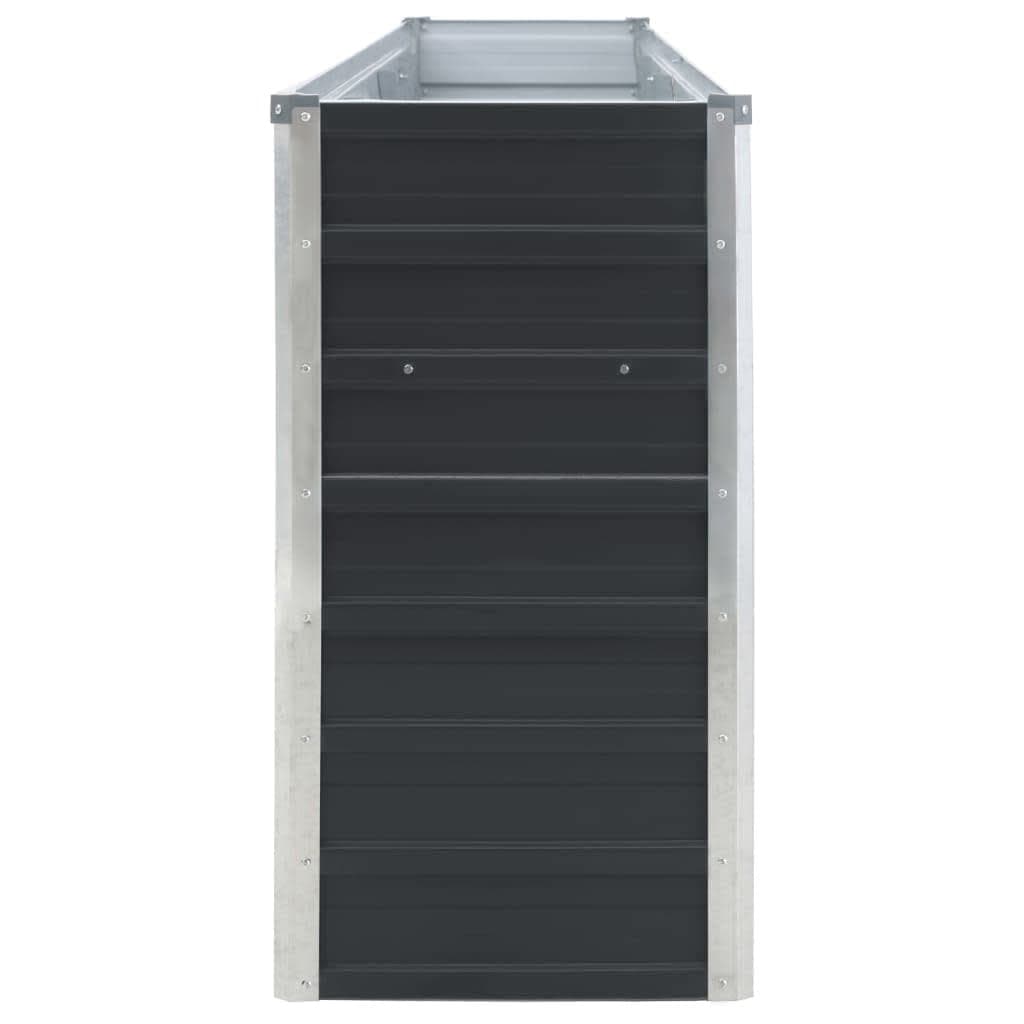 Galvanised Steel Garden Planter Box 320x40x77 cm
