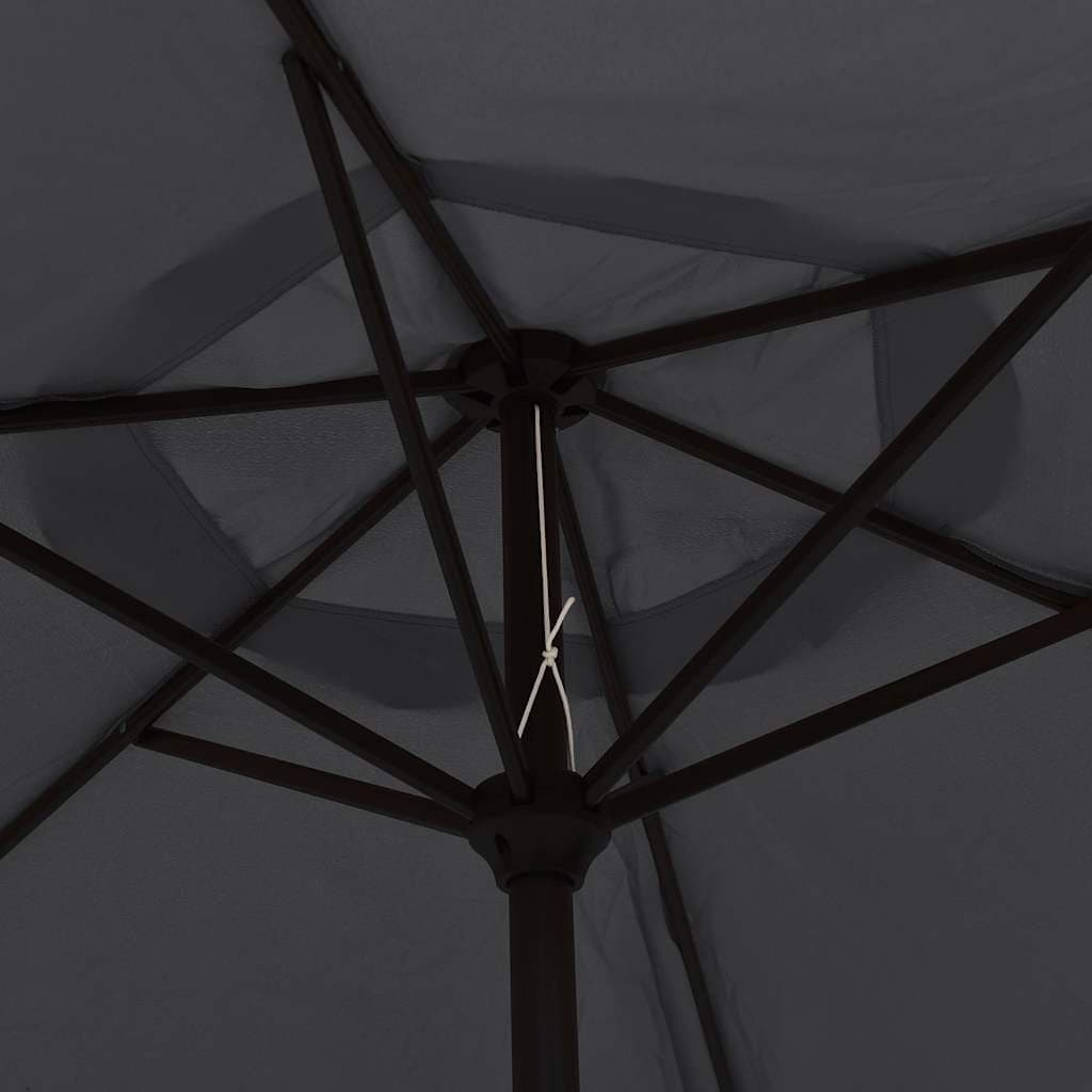 300cm Garden Parasol with Solar LED Lights