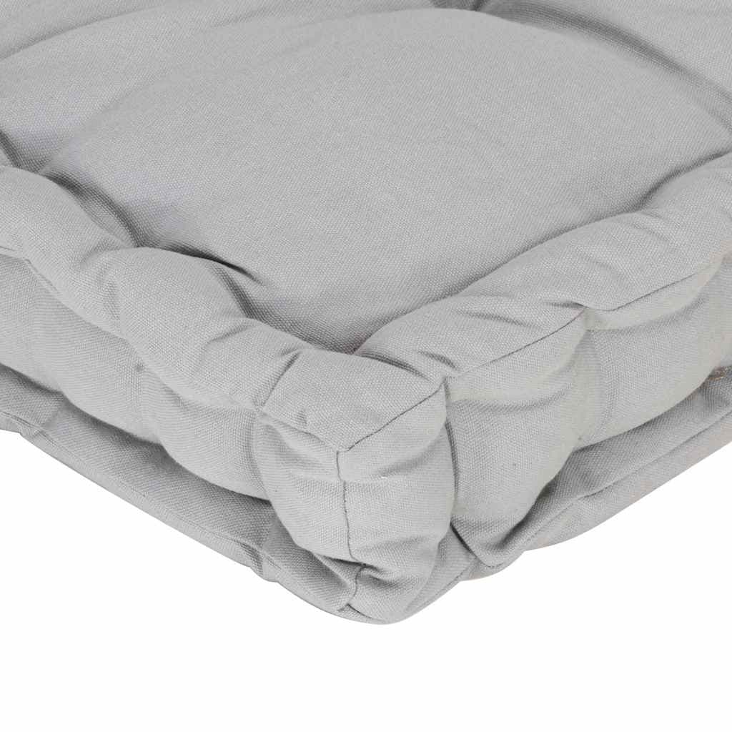 Grey Cotton Pallet Floor Cushion for Indoor/Outdoor