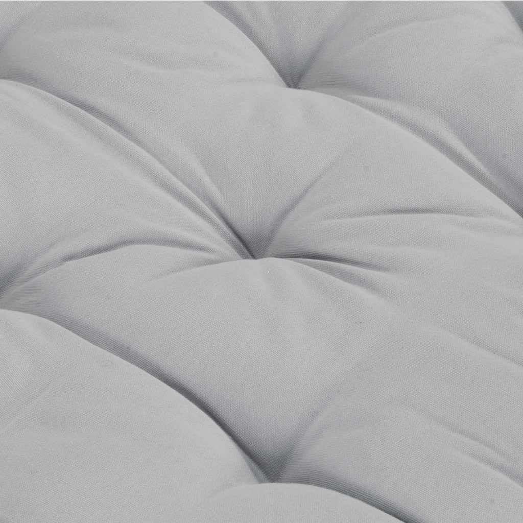 Grey Cotton Pallet Floor Cushion for Indoor/Outdoor
