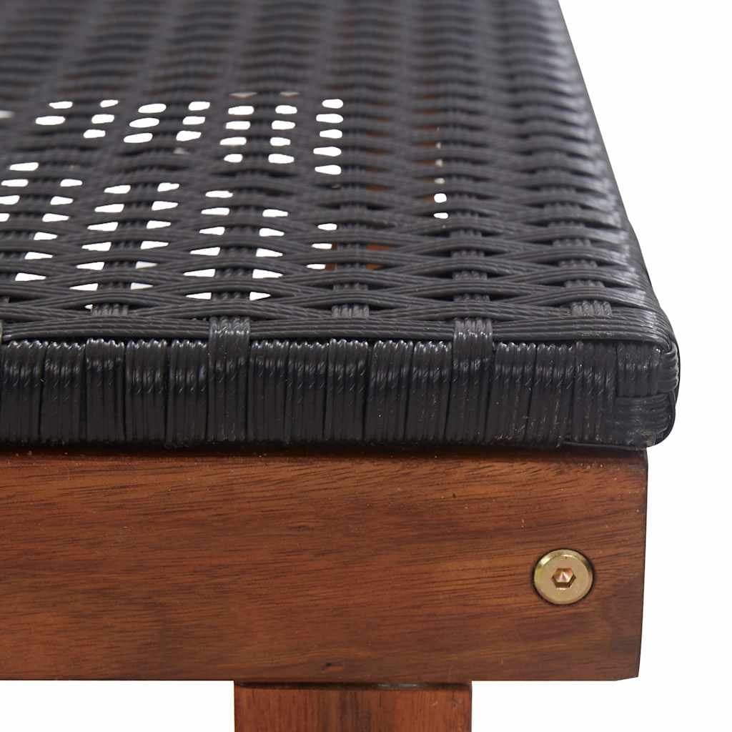 Outdoor Sun Lounger with Acacia Wood Frame