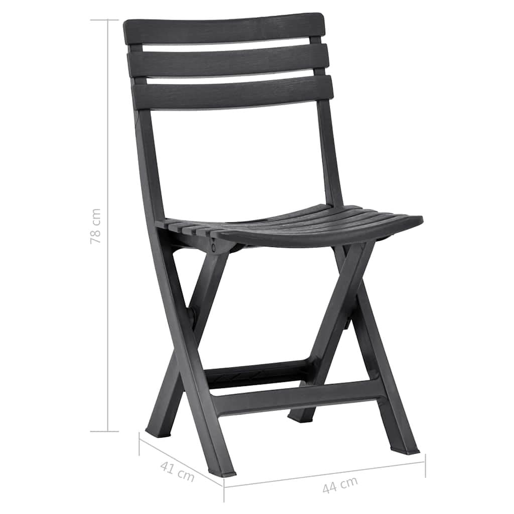 Outdoor Folding Garden Chairs 2 pcs for Patio Use