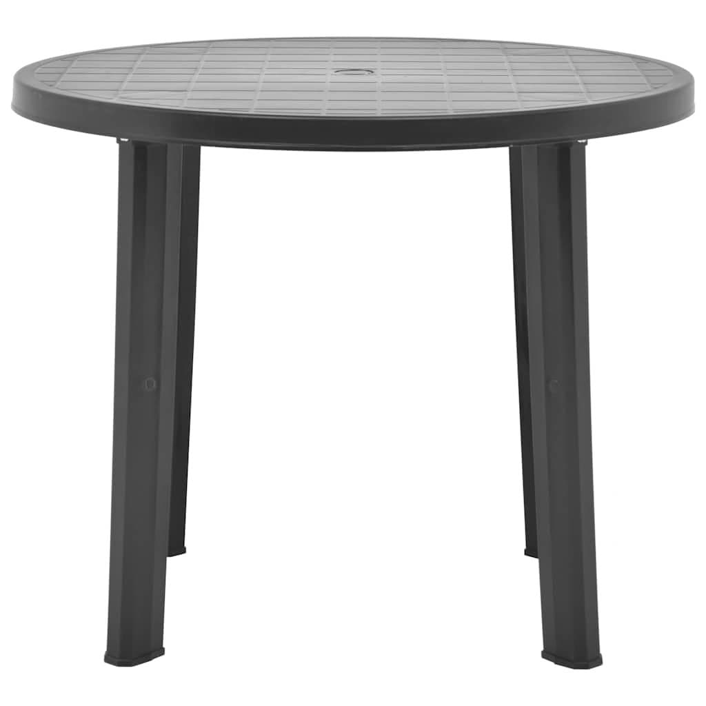 89cm Anthracite Garden Table for Outdoor Dining