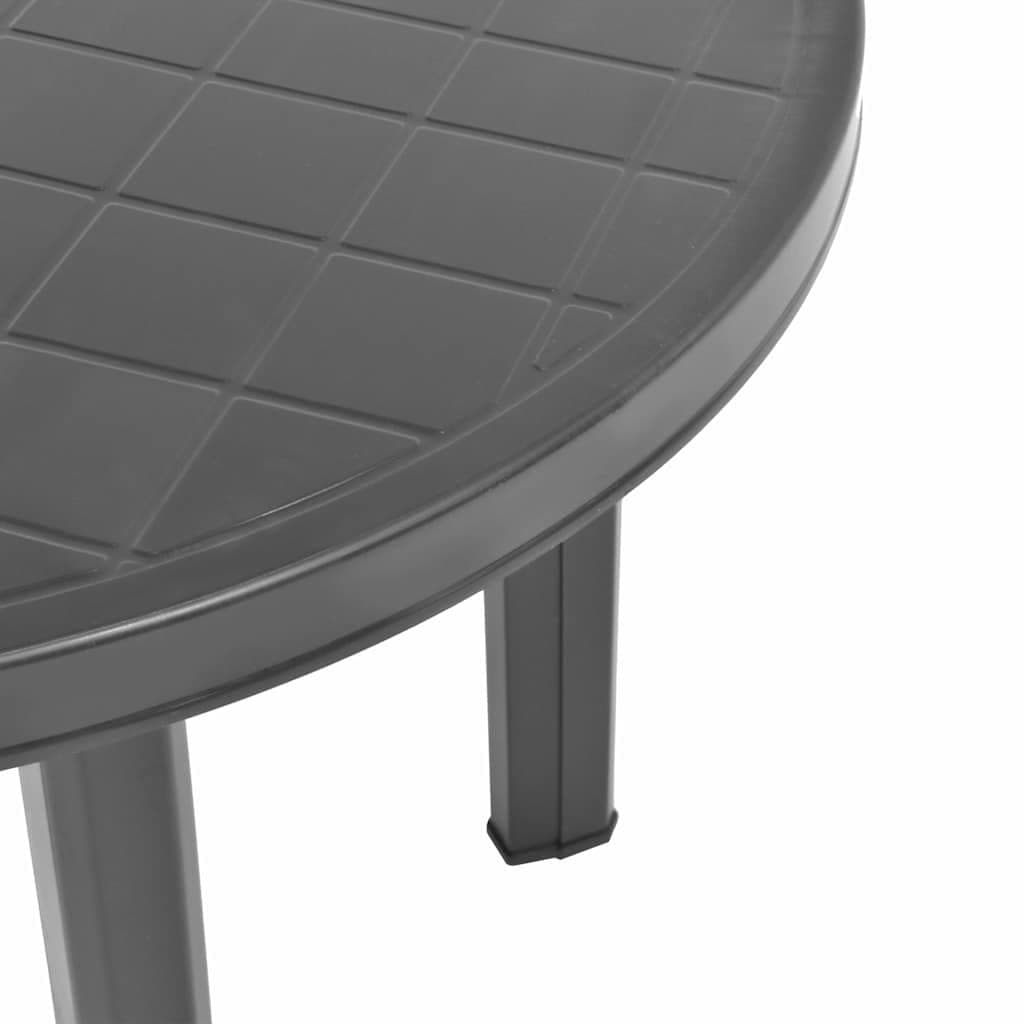 89cm Anthracite Garden Table for Outdoor Dining