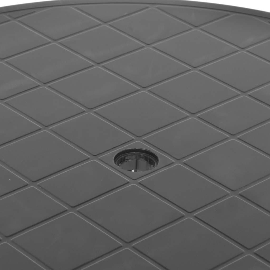89cm Anthracite Garden Table for Outdoor Dining