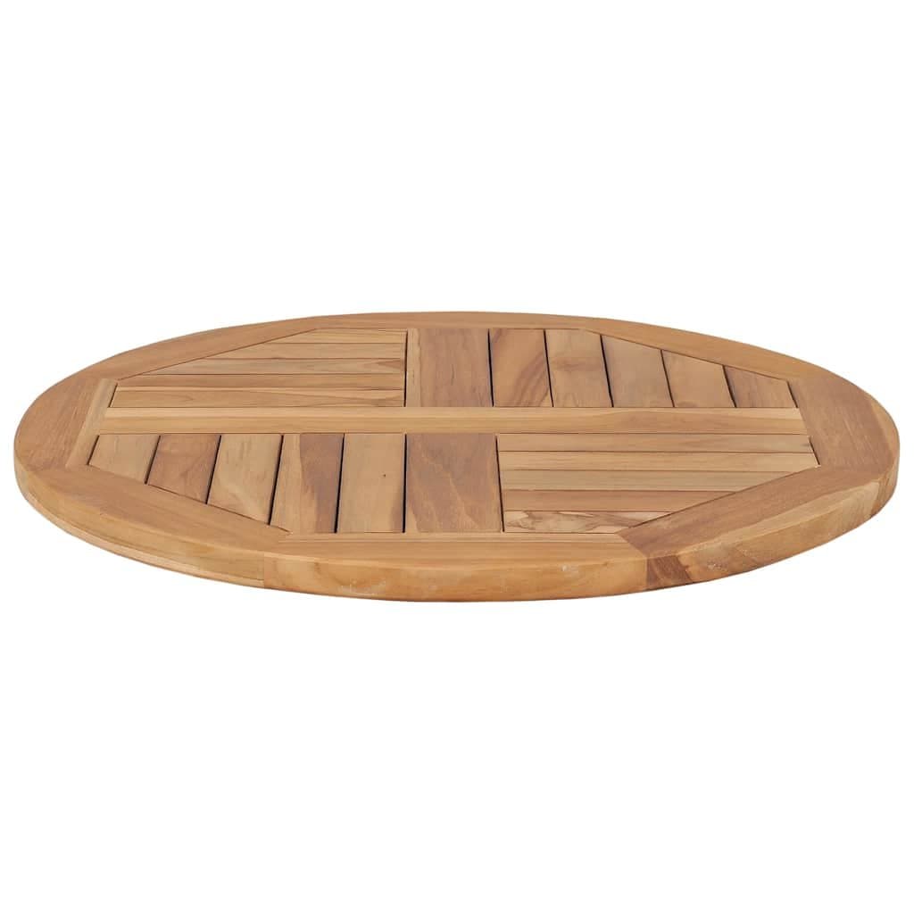 Round Teak Wood Table Top 60cm for Dining
