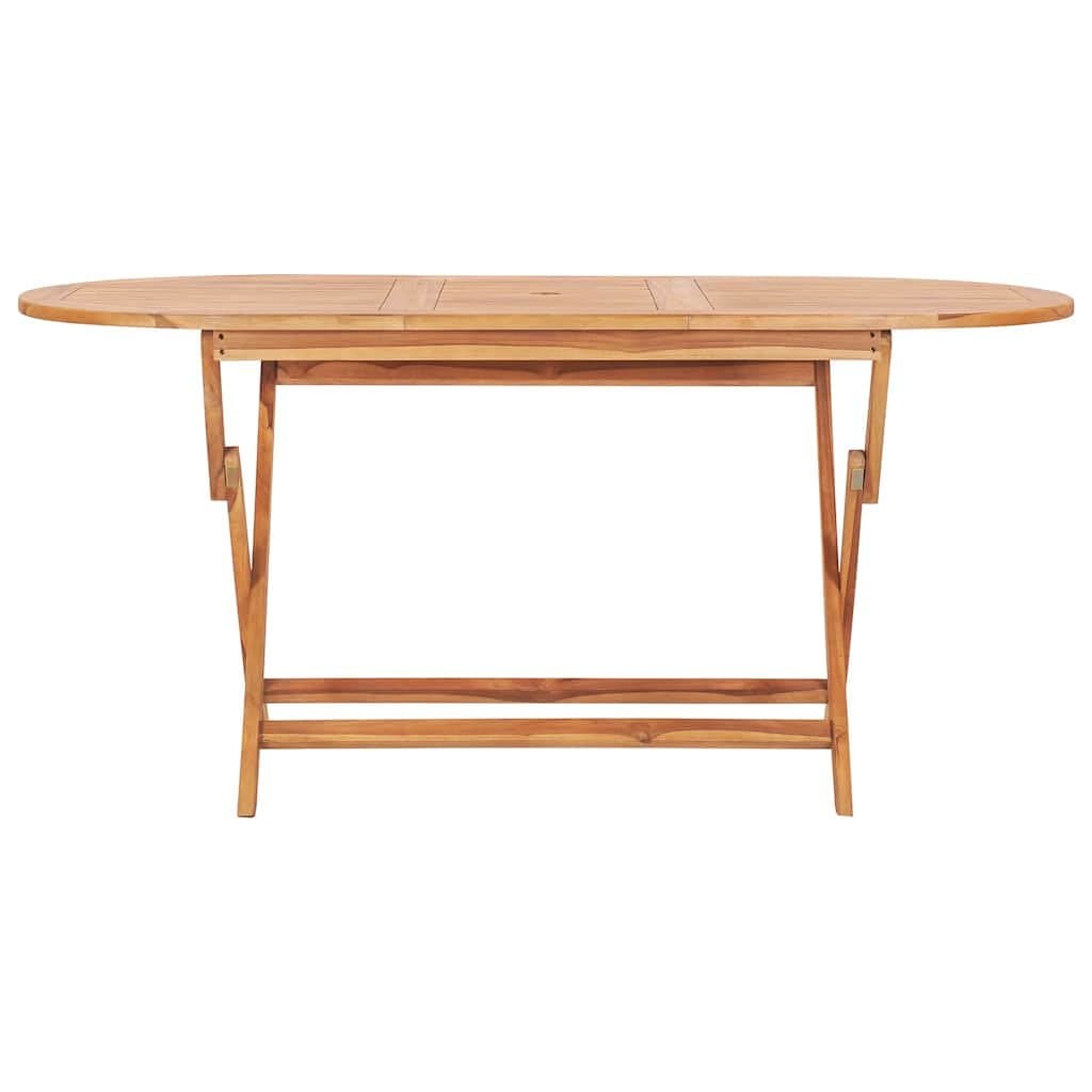 Folding Teak Wood Dining Table 160x80cm
