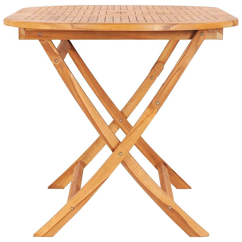 Folding Teak Wood Dining Table 160x80cm
