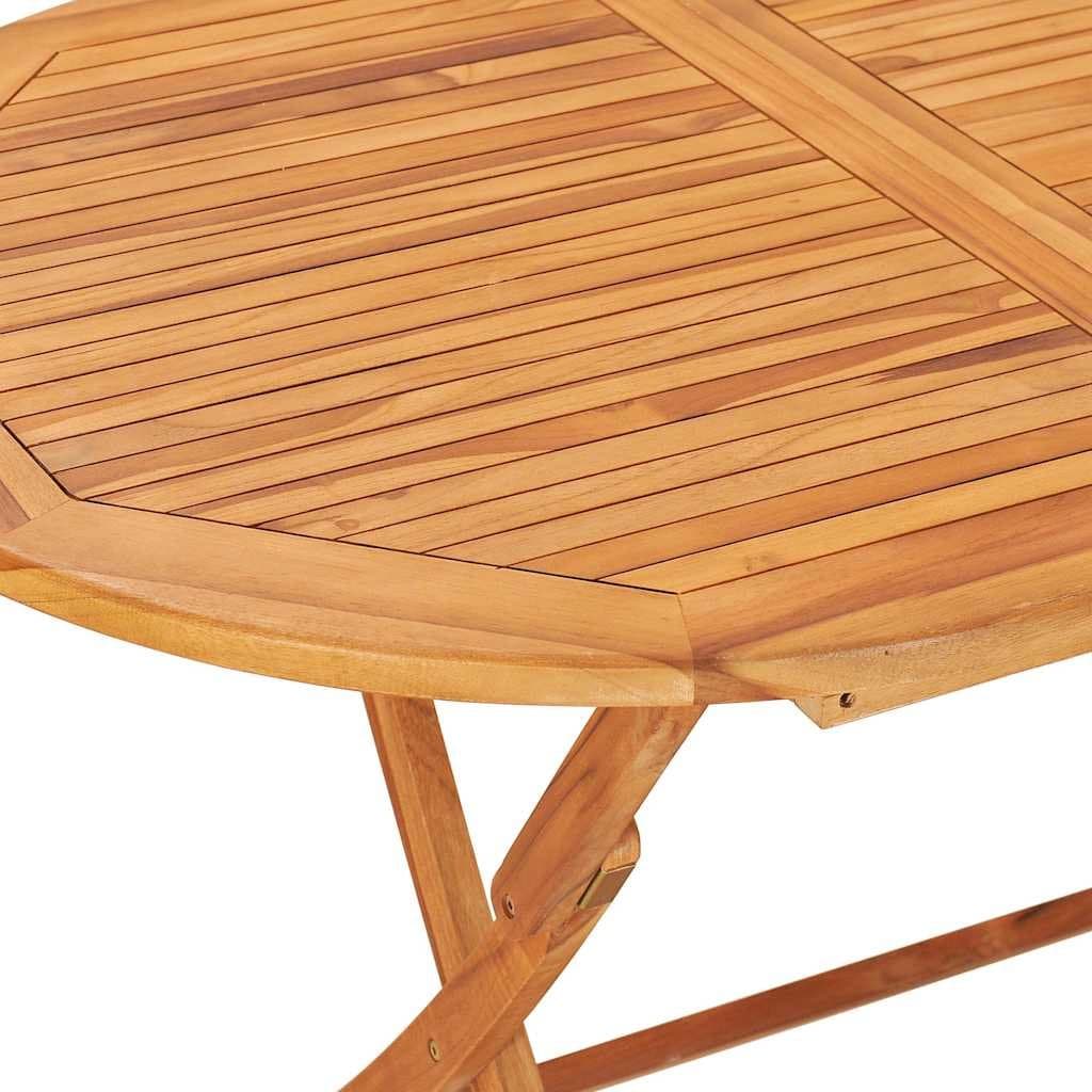 Folding Teak Wood Dining Table 160x80cm