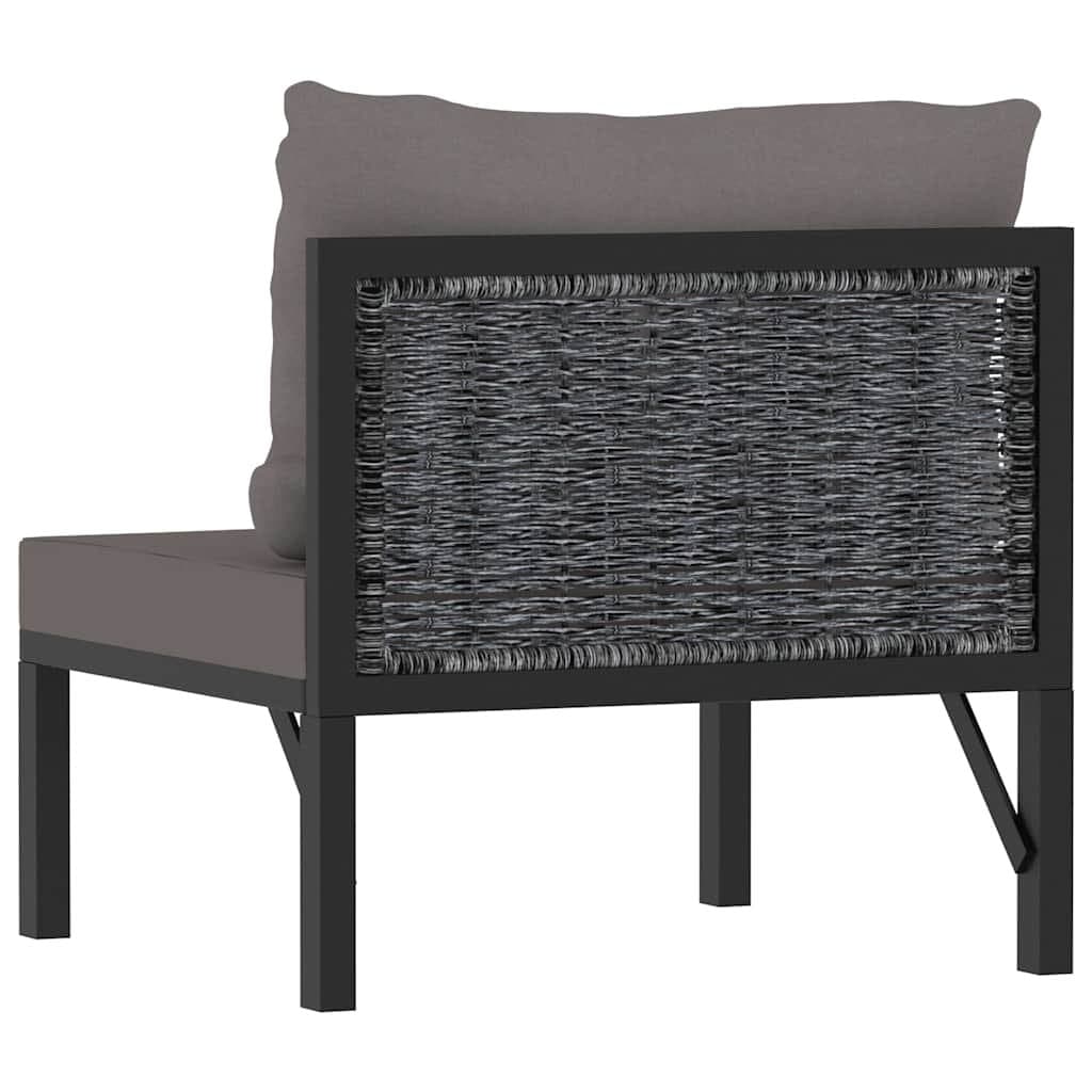 Poly Rattan Middle Sofa for Outdoor Spaces