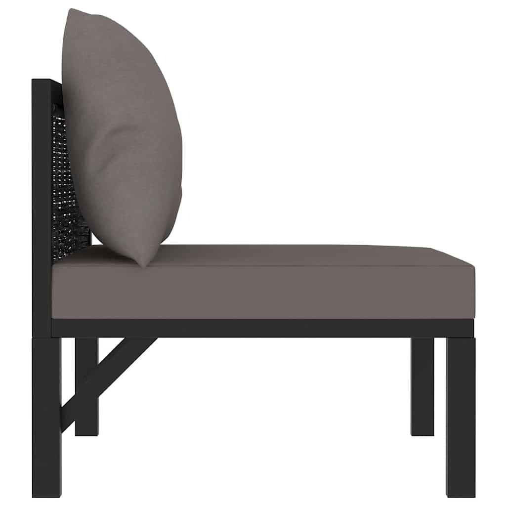 Poly Rattan Middle Sofa for Outdoor Spaces