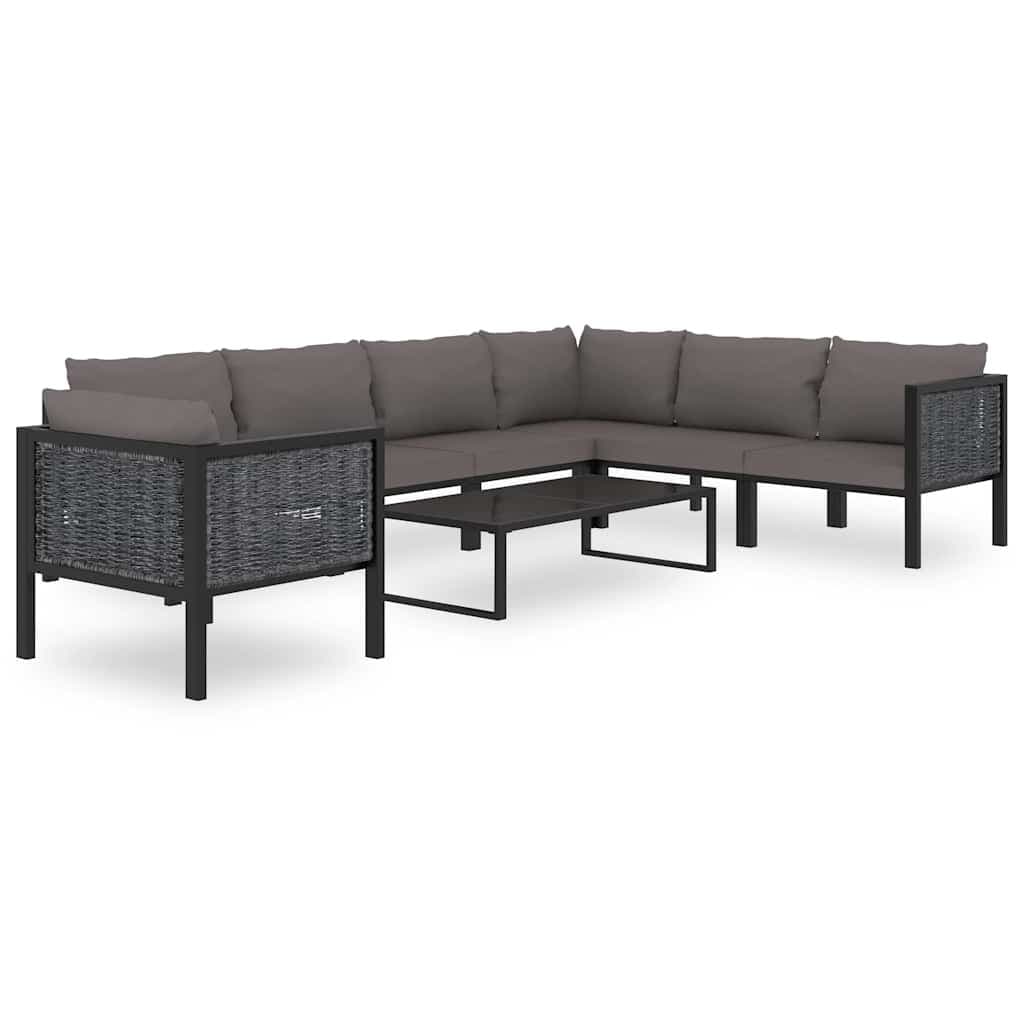 Poly Rattan Middle Sofa for Outdoor Spaces