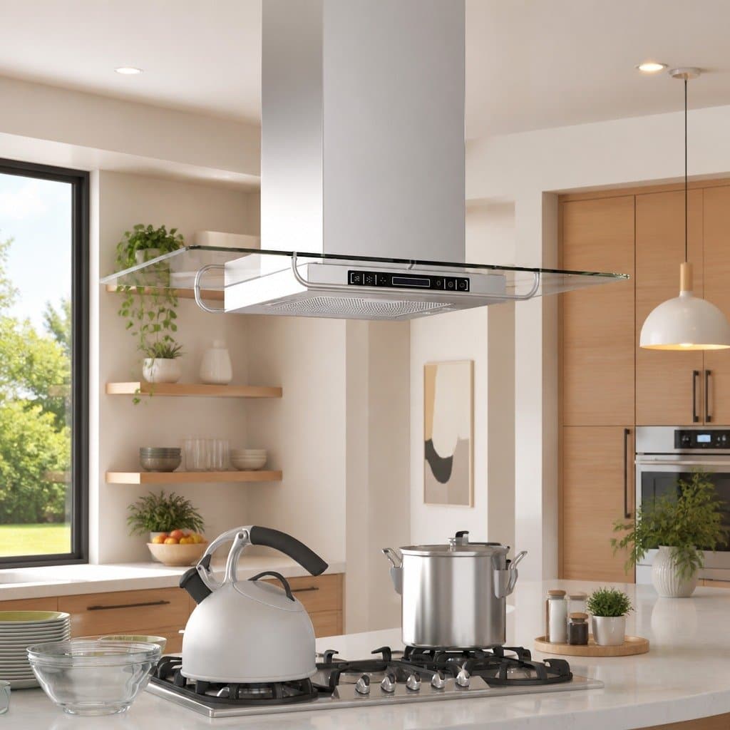 Island Mount Range Hood with Touch Control